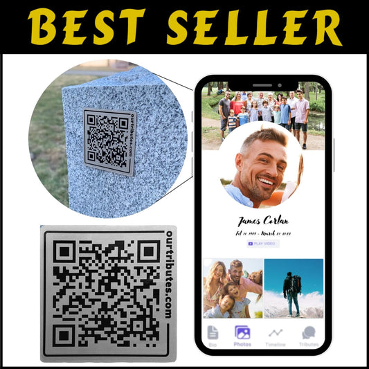 Memorial Plaque & QR Code Solution for Gathering Memories - Featured Gift Guide
