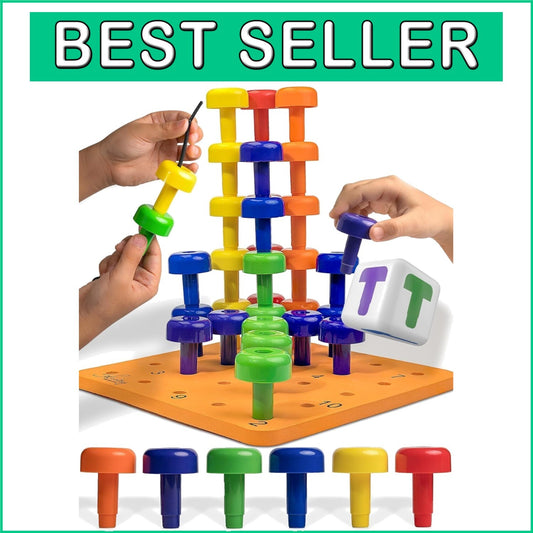 33-Piece Montessori Sensory Pegboard Set - Develop Fine Motor Skills for Kids 2+