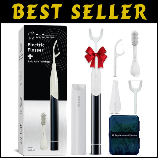 Portable Electric Dental Flosser Starter Kit - Easy Flossing for Healthy Smiles