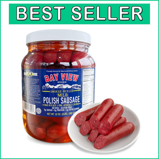 Bay View Premium Smoked Polish Sausage - No MSG, 0g Sugar & Gluten-Free