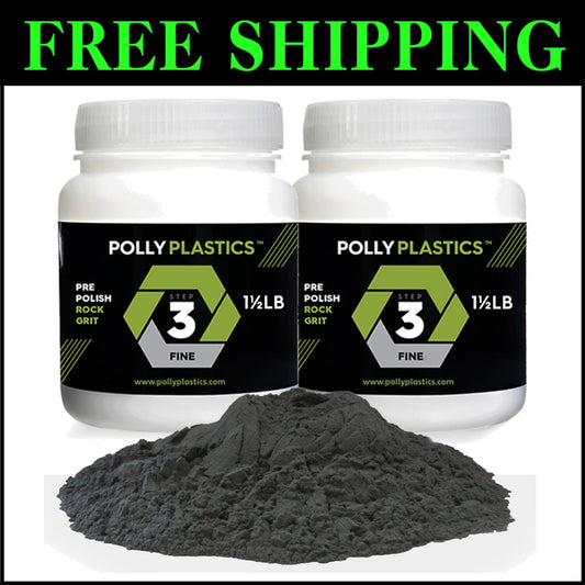 500 Grit Rock Tumbler Media Refill - Pre-Polish Stage 3 for Beautiful Gemstones