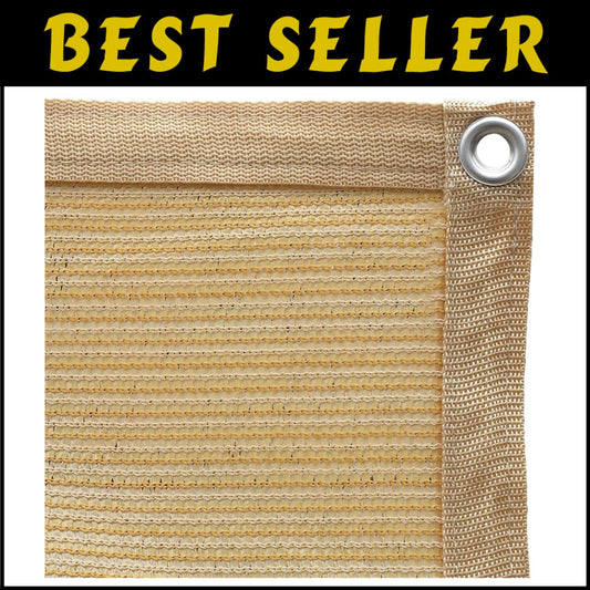 Durable 10x20 ft Outdoor Sunshade with Reinforced Grommets and 12 Bungee Balls