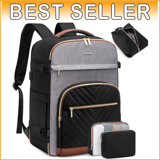 Portable Travel Backpack for Women: TSA Approved 40L Carry-On with Packing Cubes