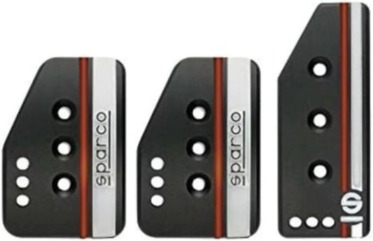 'Settanta' Sport Pedal Set - Easy Install Black Aluminum Accessories for Cars