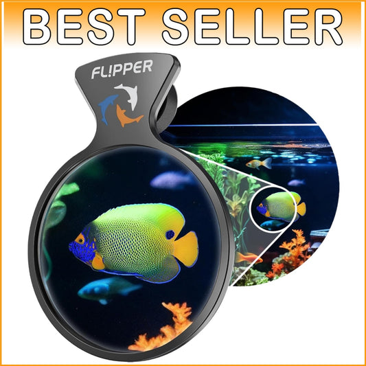 Black Flipper Aquarium Magnifier - Ideal for Fish Enthusiasts & Photographers