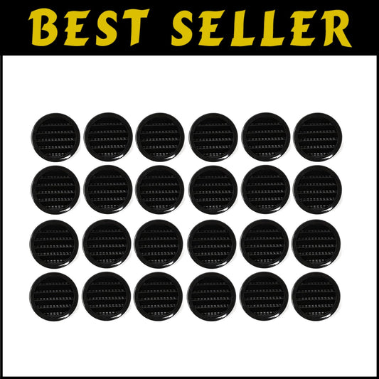 Versatile 2" Round Polypropylene Vent Covers - Ideal for Reptile Cages & More