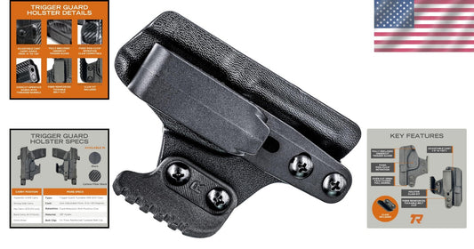 Custom Fit KYDEX IWB Holster - Rounded Trigger Guard, Adjustable Cant & Claw