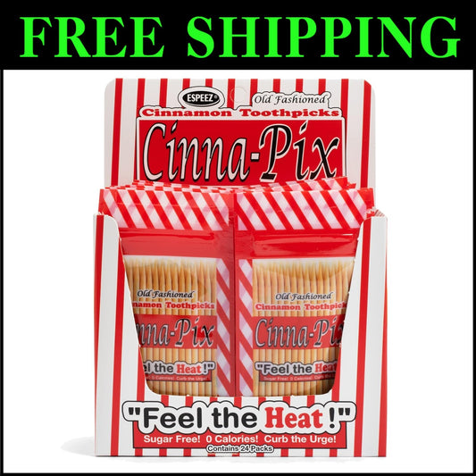 Old Fashioned Cinnamon Toothpicks - 24 Count Party Perfect Breath Fresheners
