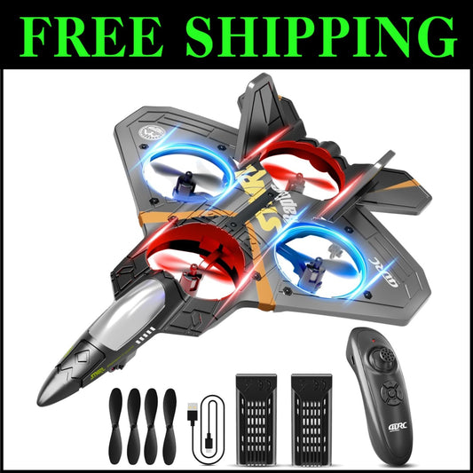 Durable V17 Remote Control Airplane - Aerial Stunts & Easy Controls for All Ages