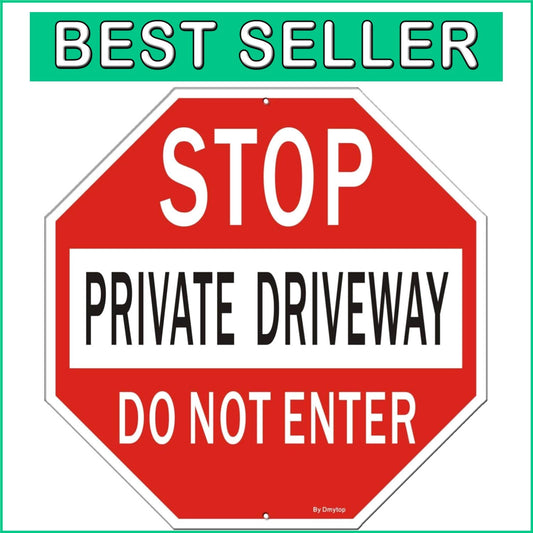 Large 18" Private Driveway Do Not Enter Sign - Durable & Weather Resistant