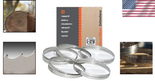 All-Purpose 158" Sawmill Bandsaw Blades - DoubleHard, High-Performance Cutting
