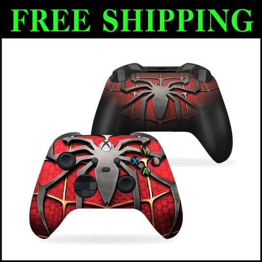 Personalized Spider-Man Red Wireless Xbox Series X Controller - Hydro-Dip Art
