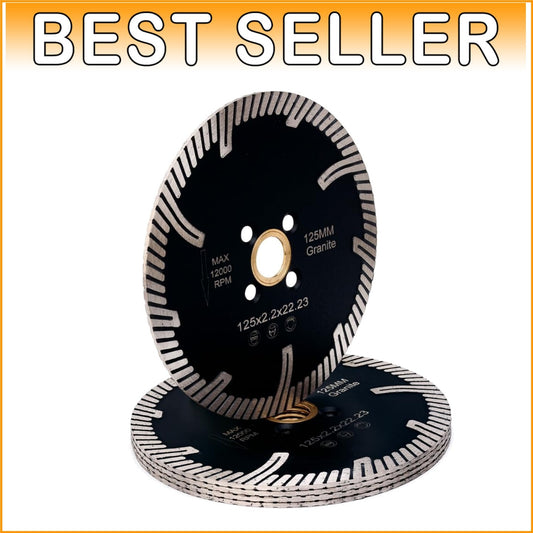 5Pcs Turbo Blade Set - Ultimate Titanium Carbide for Professional Stone Cutting