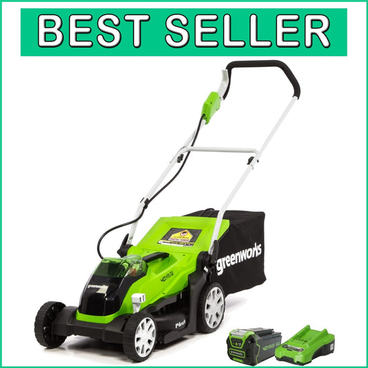Eco-Friendly 14-Inch Cordless Lawn Mower - Smooth Operation with 3-Year Warranty