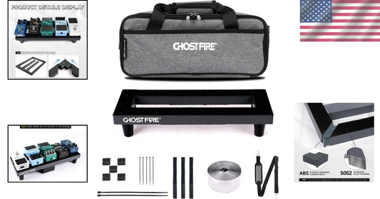 Ultra-Lightweight 0.8lb Guitar Pedal Board with Durable Carry Bag - 13.7''x5.5''