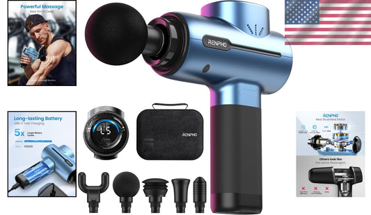 Athlete’s Choice: Compact Massage Gun with 5 Attachments for Total Body Relief