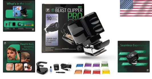 Beast Clipper Pro: Cordless DIY Haircut Kit for Professional Home Grooming