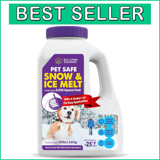 Pet-Safe Calcium Chloride Ice Melt: Eco-Friendly Solution for Driveways & Roofs