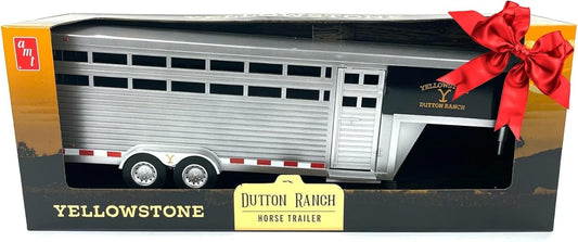 AMT Collectibles - Gooseneck Horse Trailer for Kids & Collectors - 18x6x7 inches
