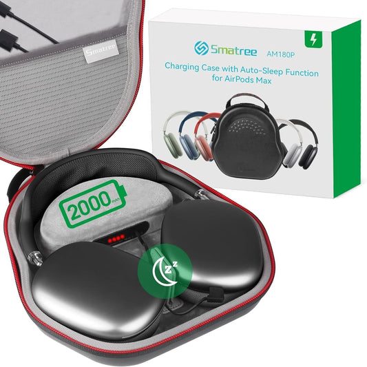 AirPods Max 2000mAh Battery Case with Sleep Mode - Perfect for Travel & Charging