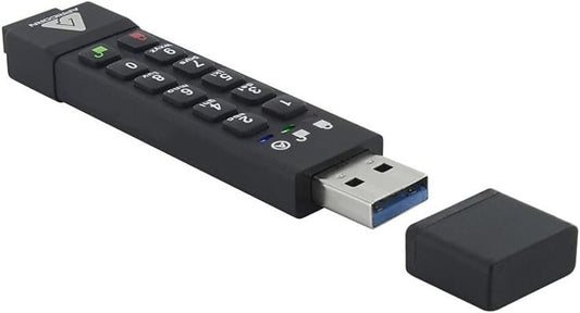 Rugged 128GB Hardware Encrypted USB Drive - FIPS Validated with User PIN Access