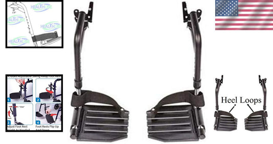 Comfort-Enhancing Wheelchair Legrests with Adjustable Footplates - Universal Fit