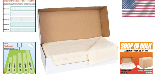 100% Cotton Cheesecloth Table Runner - Perfect for Straining, Polishing & Events