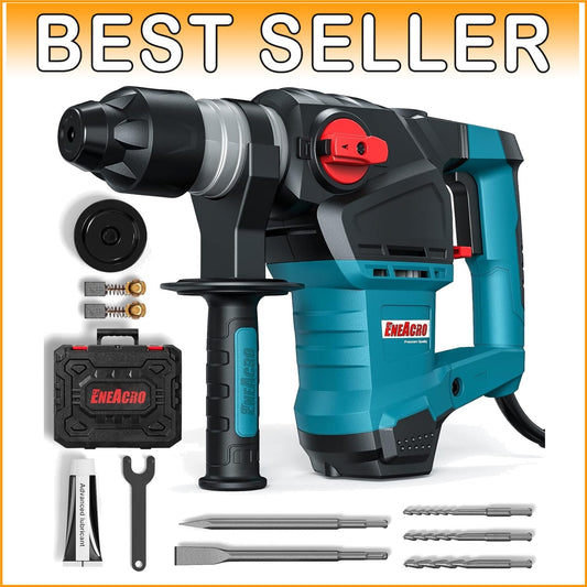 12.5 Amp Heavy Duty Rotary Hammer Drill – 3 Functions with Vibration Control