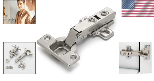 40PCS 110° Soft Close Hinge Set - Two-Hole Mounting for Frameless Cabinets