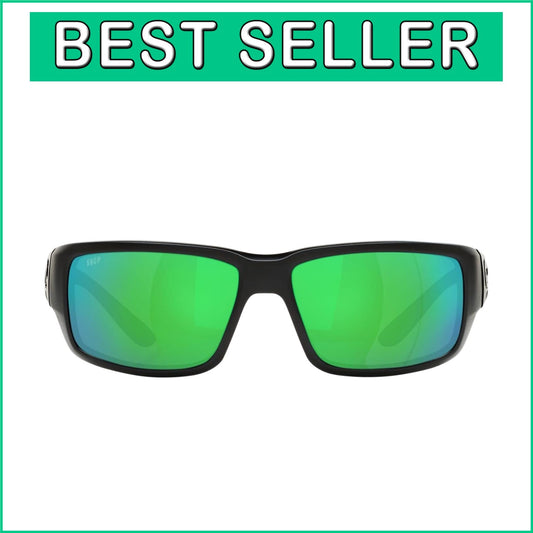 Costa Men's Fantail Polarized Sunglasses - Copper Green Mirrored Lenses