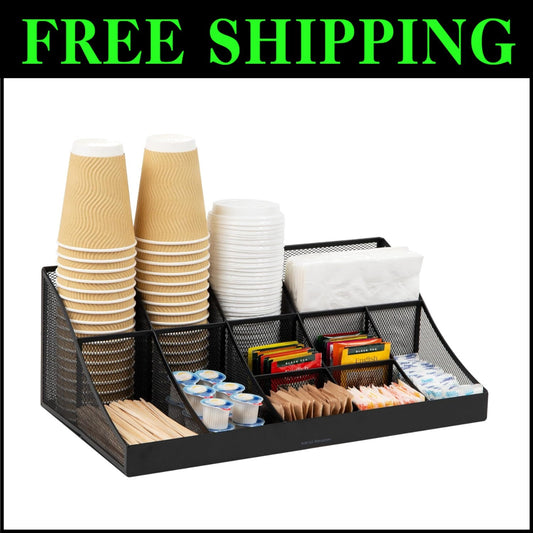 Stylish 2-Tier Condiment Organizer - 11 Compartments for Efficient Storage