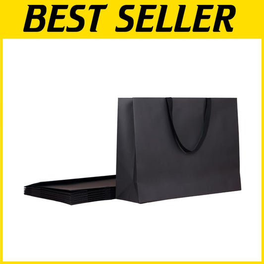 6 Extra Large Cotton Handle Gift Bags - Perfect for Weddings, Parties, Birthdays