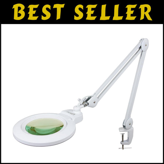 XL Dimmable LED Magnifying Lamp with 7-Inch Lens and Dual 5D/20D Magnification