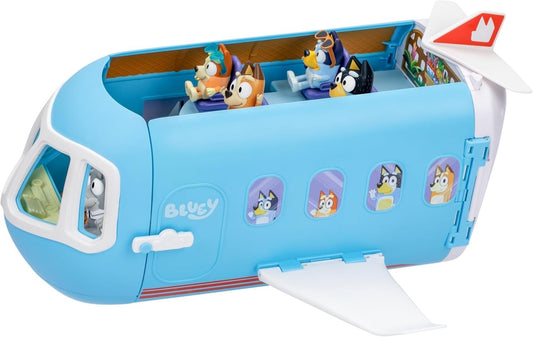 Deluxe Transforming Playset: Bluey Plane to Resort & Boat with 5 Characters!