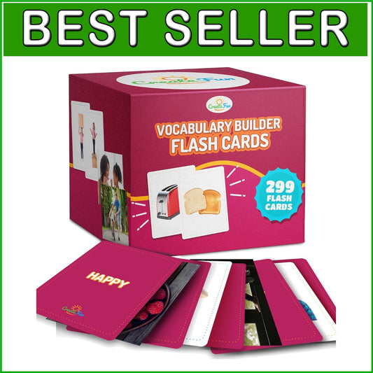 High-Quality Educational Flash Cards with Real Images - 299 Vocabulary Cards