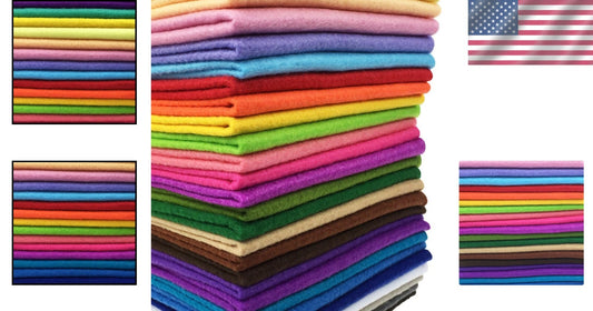 DIY Craft Heaven: 28 Colorful 17.8" Acrylic Felt Squares for Creative Projects