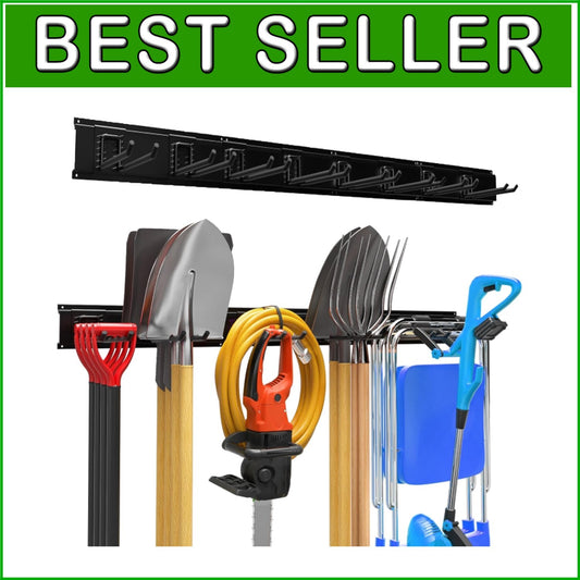 440lb Max Load Garage Tool Storage Rack - Secure Your Tools Effortlessly