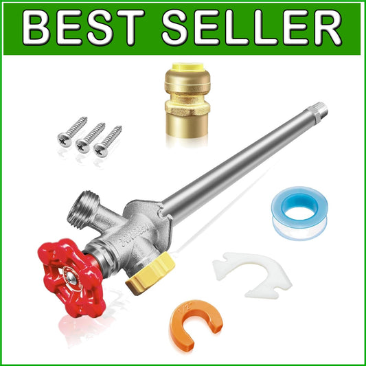 Corrosion-Resistant 12-Inch Anti-Siphon Sillcock for Efficient Outdoor Plumbing