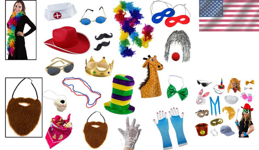 Assorted Funny Photo Booth Props Kit - Perfect for Weddings & Birthdays