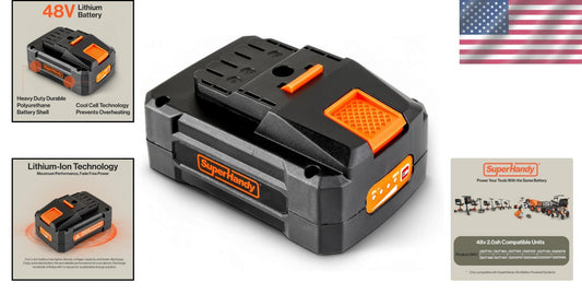 Lightweight 48V Lithium-Ion Rechargeable Battery - Ideal for Scooters & Augers