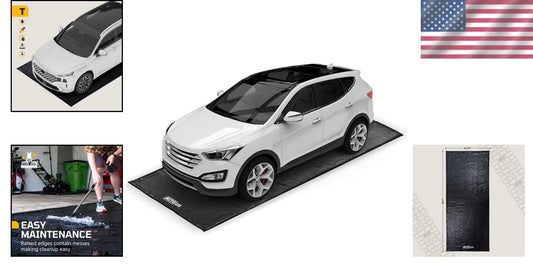 Durable Garage Containment Mat for SUVs & Trucks - 8'6" x 20" Easy to Clean