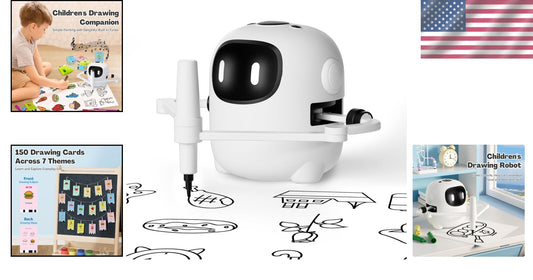 Creative Drawing Robot for Kids with 150 Interactive Cards & Music Features
