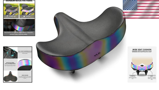 Extra Large Bike Seat with Memory Foam & Waterproof Cover for Ultimate Comfort