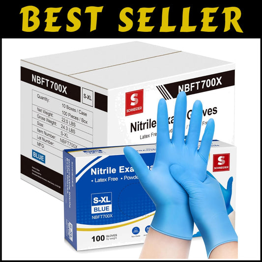 Ultra Strong & Sensitive Nitrile Exam Gloves, 4 mil, for Diverse Applications