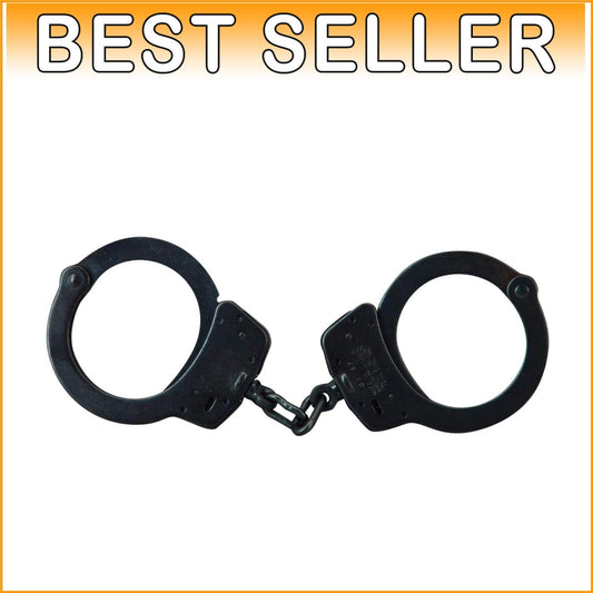 S&W Blue Carbon Steel Handcuffs with Double Lock and Two Keys - Modern Design