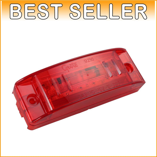 Hardwired Red SuperNova LED Clearance Light with Durable Turtleback Design