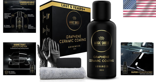 Durable Graphene Coating for Cars & Bikes - 5 Year High-Gloss Ceramic Shield
