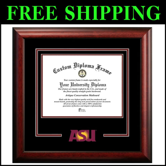 Elegant Arizona State NCAA Diploma Frame - Showcase Your Academic Achievements