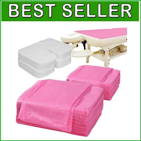 Comforting Non-Woven Disposable Massage Sheets & Face Cradle Covers - 200 Pack