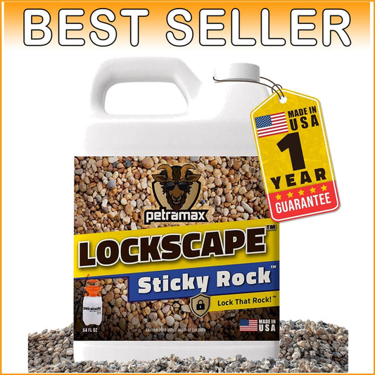 64oz Lockdown Landscaping Glue - Strong Bond & Easy Application for DIY Projects